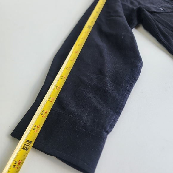 CC Cassini Collection Mens Faux Suede Shirt Button Down Single Needle Black XL - Picture 6 of 7